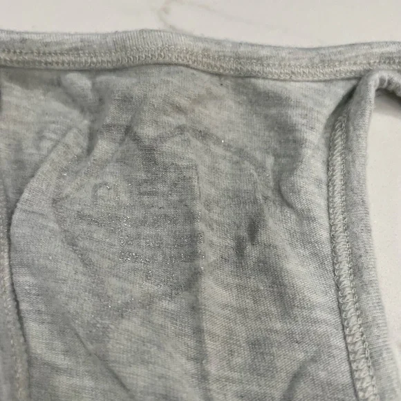 Womens Grey Racer Back Tank - Picture 3 of 4